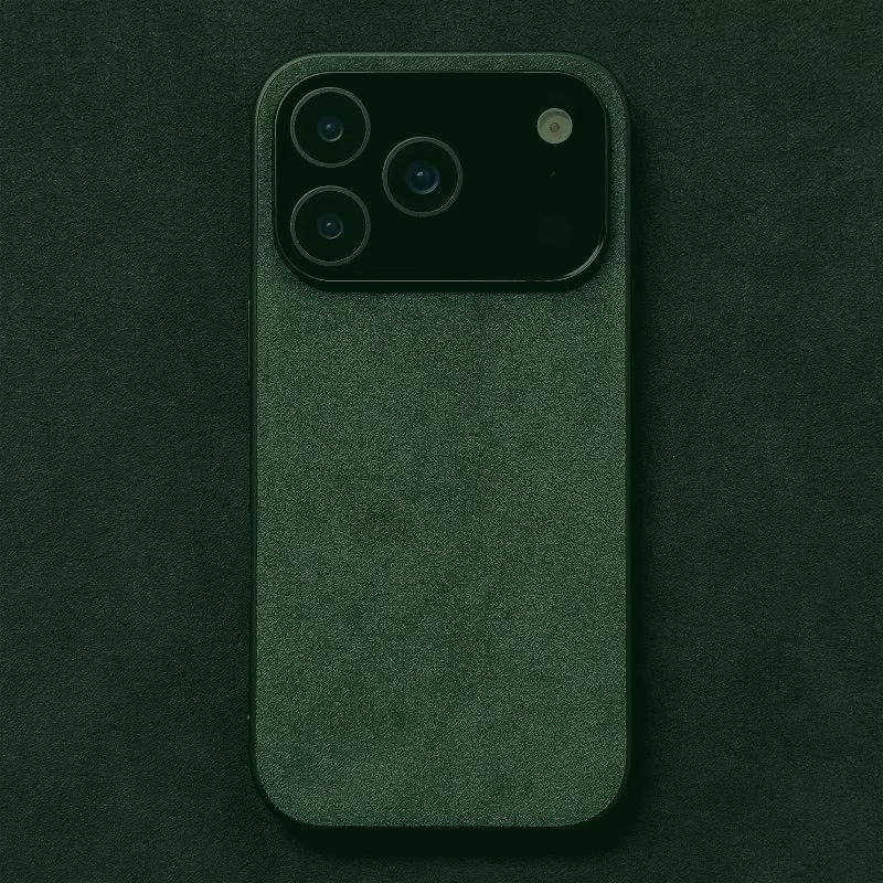 Θήκη Κινητού Αλκαντάρα Μονόχρωμη για IPhone 17 Pro Max 17air 16 Pro 16E 15 Plus 14 13 12 Mini 11 XS XR Σουέτ Δέρμα Σκληρό Κάλυμμα
