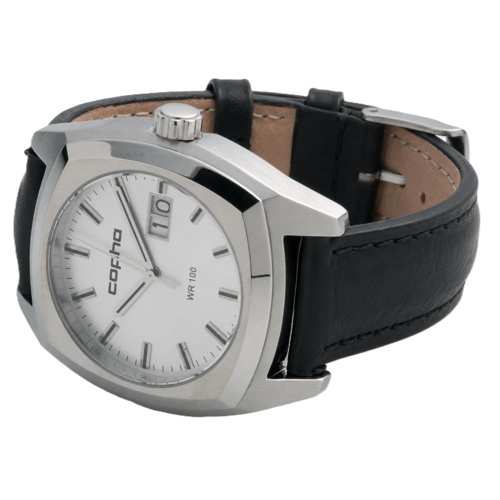 COPHA XL Square Design Watch Limited Distribution Business Italian Retro Dress Watch Simple and Stylish Date Calendar Easy To Read Analog Quartz Dandy