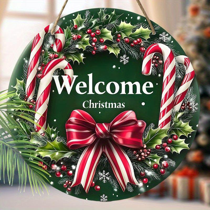 

Рождественские украшения, 2D плоские подвесные деревянные таблички, украшение для интерьерной стены или двери, украшение для сада, рождественские подарки для друзей