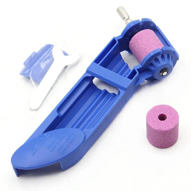 1pc Portable Drill Bit Sharpener with Grinding Wheel Corundum Grinding Wheel Bit Tool Drill Bit Sharpening Machine Grinder Polishing