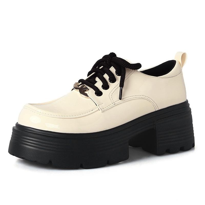 

Yuexinwang genuine leather flat for Huizhou women s shoes grape mother same shoes muffin bottom spring new round head small leather shoes 40 абрикосовий