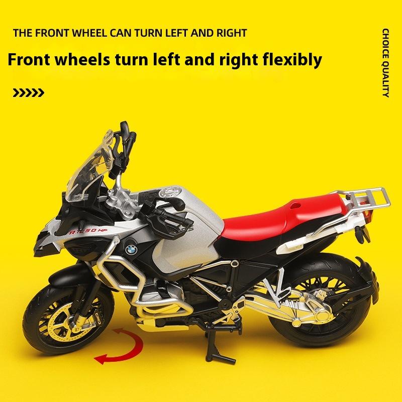 Modellino BMW R1250 GS 1/12 in Lega pressofusa Moto Decorazioni per la Casa Ornamenti Modello Veicolo in Miniatura Giocattolo per Bambini Regalo