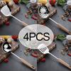 Wooden Handle Stainless Steel Kitchenware Cooking Spoons Spatulas Kitchenware Set Kitchen Cooking Spatula