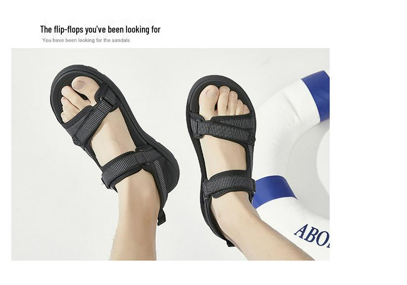 Men's 2026 Trendy Summer Sandals: Versatile Beach Shoes, Soft Sole, Outdoor Casual, Wear-Resistant