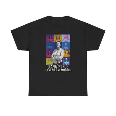 Diana Prince The Wonder Woman Tour Schweres Baumwoll-T-Shirt, Klassisches TV-T-Shirt, Superheld
