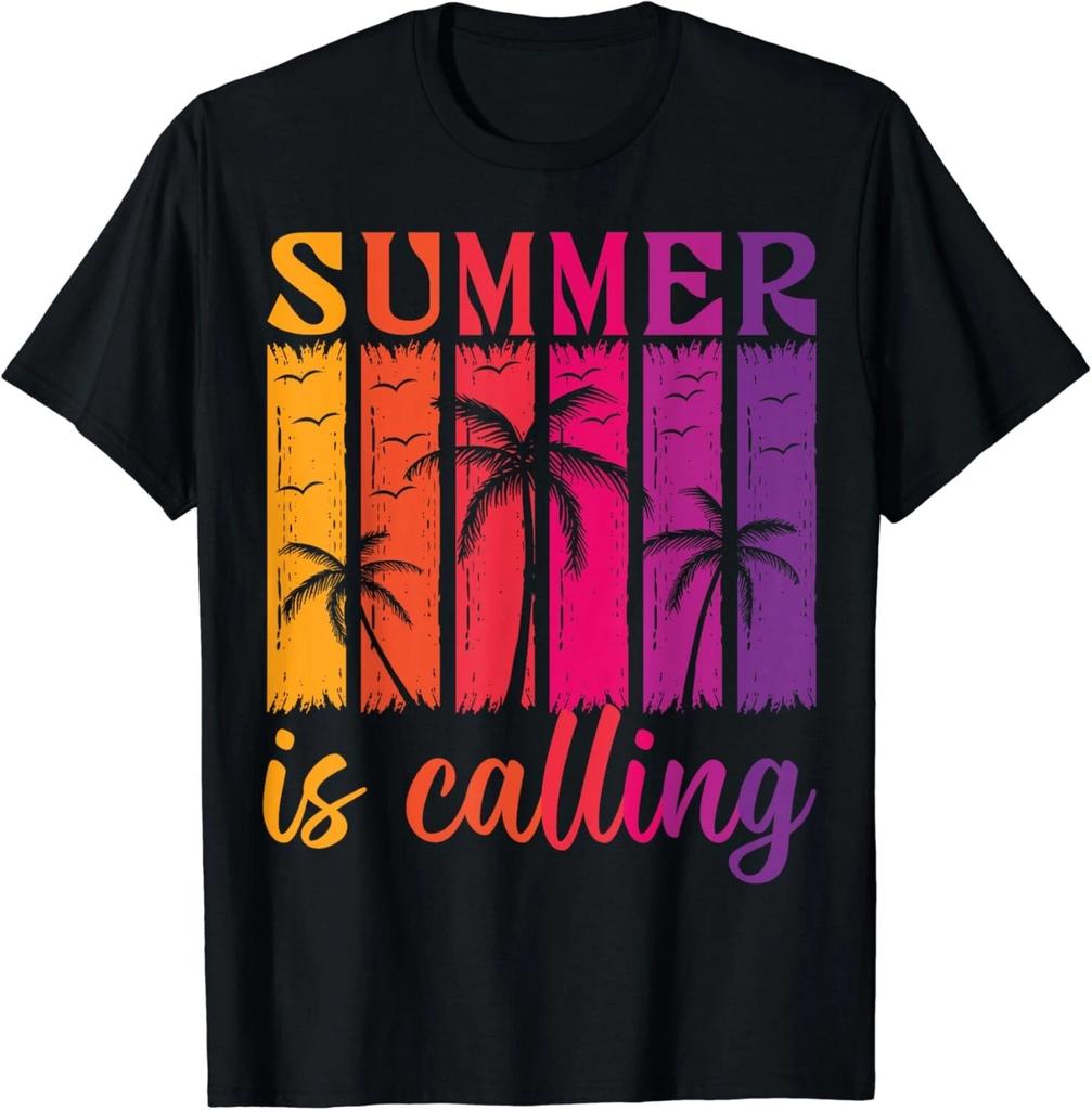 Vintage Summer Is Calling I Must Go Funny Summer Is Calling Gift Unisex T-Shirt