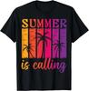 Vintage Summer Is Calling I Must Go Funny Summer Is Calling Gift Unisex T-Shirt