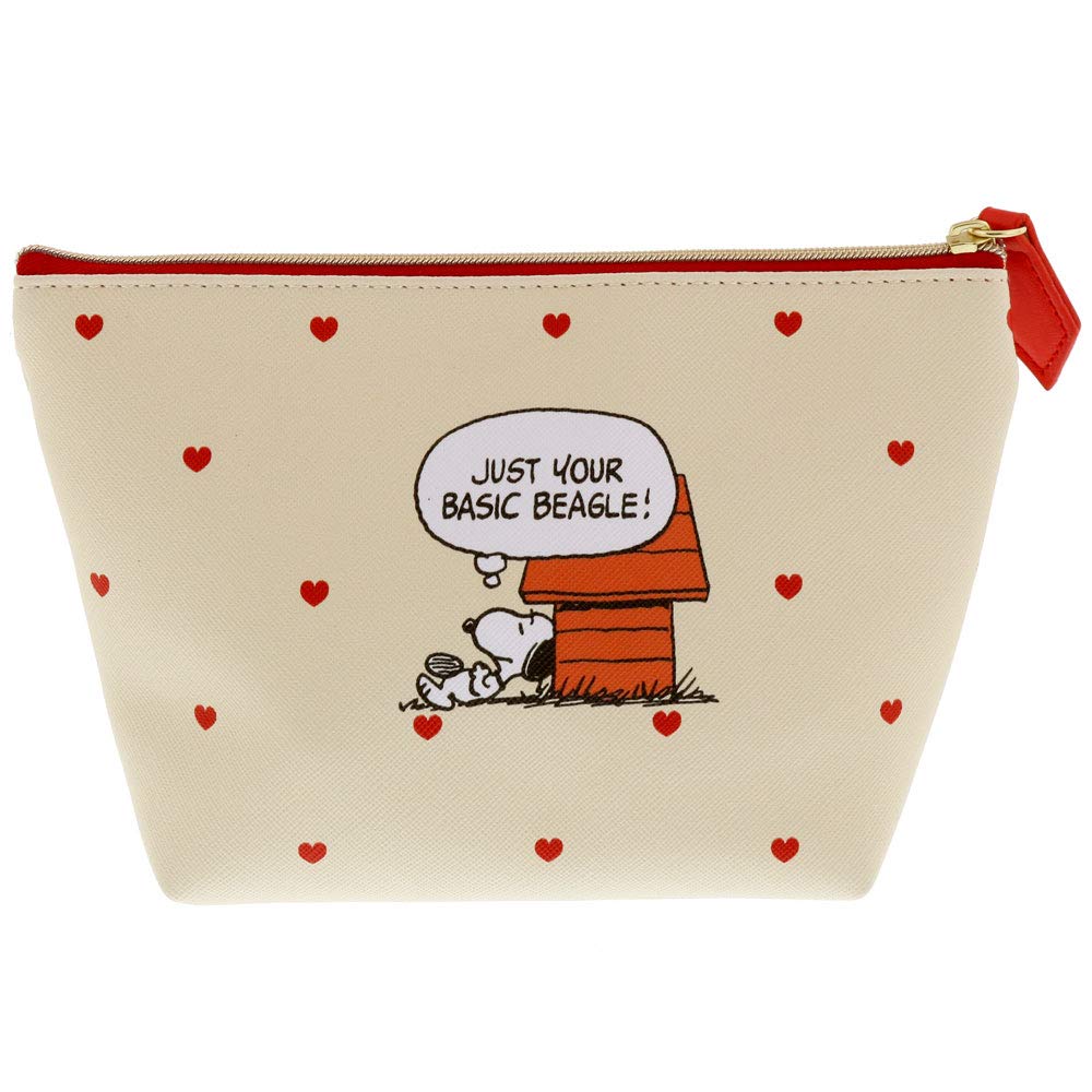 Sunstar Stationery Snoopy Sheet Case Pouch Seapo Heart S2284995
