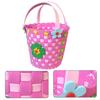 DIY Cute Flower Handmade Craft Kids Children Creative Toy Braided Storage Basket