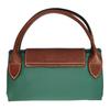 Longchamp Le Pliage Original Minimaliste Sac Cabas Dumpling en Toile de Nylon Texturée et Cuir pour Trajet Quotidien Petit Sac Cabas Femme Sauge 1621089P84