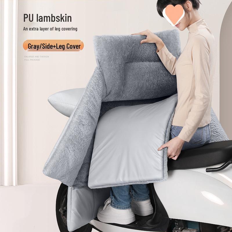 Winter Motorcycle Fleece Blanket - Rainproof, Windproof, Coldproof, Thickened, Waterproof One-Piece.