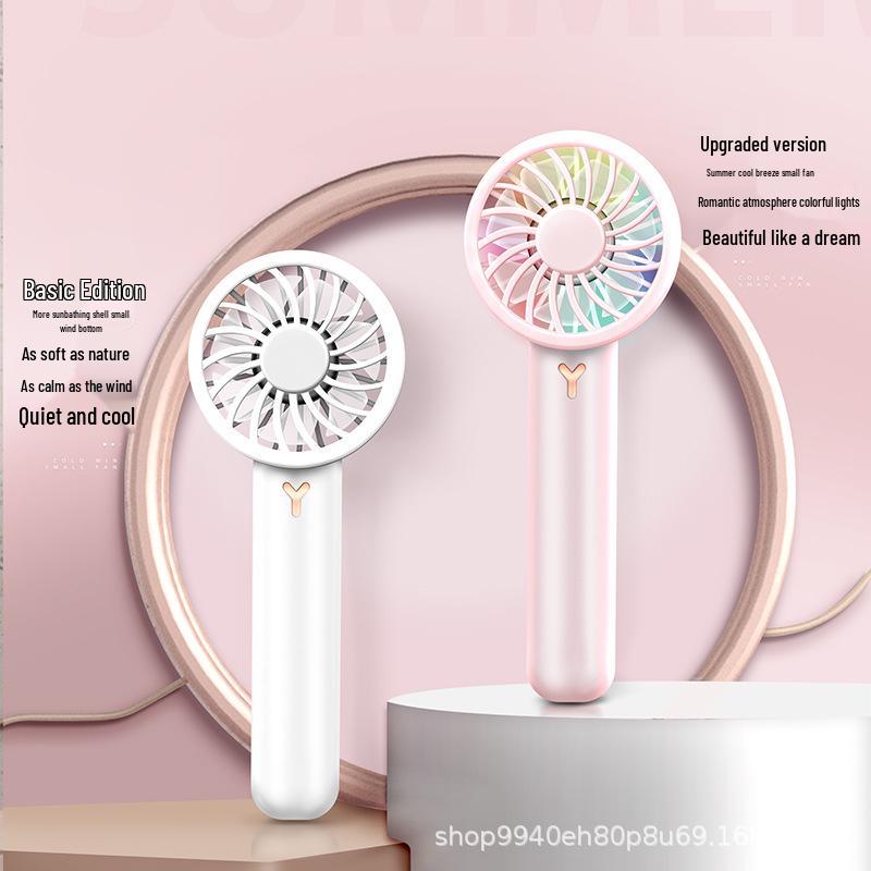

Compact Portable Air Conditioner Fan for Travel & Dorms, Strong Wind Basic (Pink)