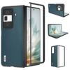 For Honor Magic Vs3 5G Case Genuine Cow Leather Coated Hard PC Phone Cover