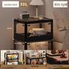 Zhongen Foldable Side-Opening Storage Box with LED Light Strip
