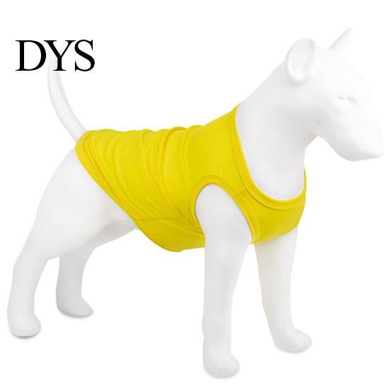 Dog Vest Solid Color Round Neck Elastic Pet Clothes Cotton T-shirt Summer Puppy Costume