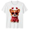 Corgi Dog Valentines Day Unisexs TShirt Unisexs Tee Graphic Unisex Top