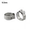 Single Ear Stepless Stainless Steel Hose Clamps Various Hoses Stainless Steel