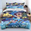 Cartoon Anime Digimon Adventure Comforter Bedding Set,Duvet Cover Bed Set Quilt Cover Pillowcase,king Queen Size Bedding Set