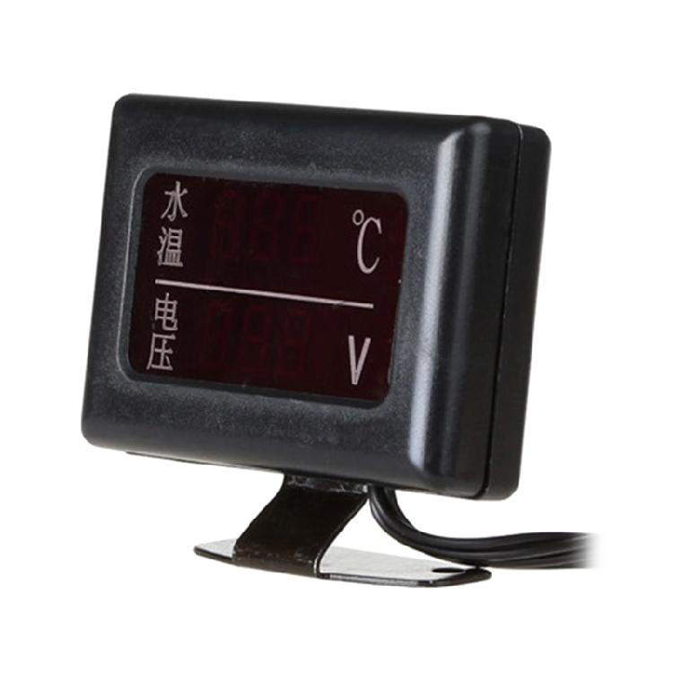 Digital Voltmeter 2-in-1 Gauge for Car High Accuracy Water Temperature Voltmeter