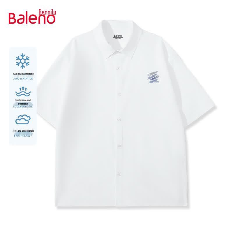 Baleno Men s Cool Ice Silk Short Sleeve Shirt 3XL