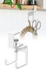 Sanwa Direct Desk Hook Clamp Headphone Hanger Load Capacity 3kg Steel Hooks 2 White 200-CB033W
