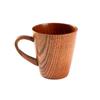 Taza de Cerveza y Taza de Café de Madera Japonesa con Asa - Resistente a Altas Temperaturas, Diseño Creativo
