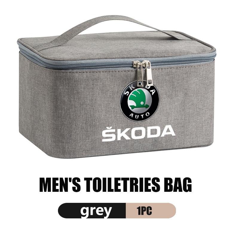 AAFO1 Travel Cosmetic Organizer Toiletry Case Wash Pouch Zipper Storage Bag For Skoda octavia a5 a4 mk1 2 fabia superb rapid mk3 yeti
