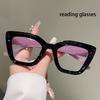 Vintage Cat Eye Reading Glasses  New Fashion Eyewear with Diopters Trendy Blue Light Blocking Decor Optical Frames
