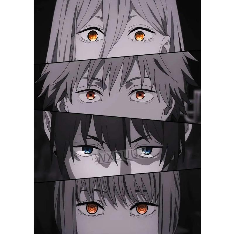 Vintage Japanese Anime Figure Demon Slayer Abstract Aesthetic Living Room Home Wall Decor Pictur Posters Canvas Painting Gift