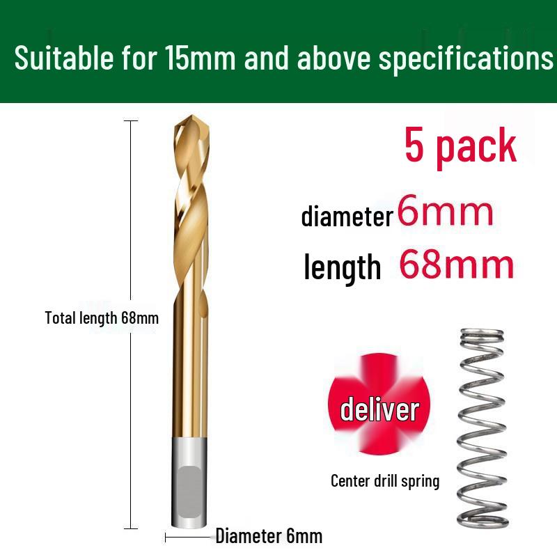 Metal için Çok Fonksiyonlu Süper Sert Paslanmaz Çelik Delik Zımbalama Matkap Ucu