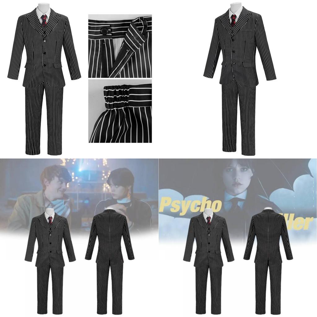 Wednesday Season 2 Cosplay Costume With Polyester Fabric For Halloween Stage Performance