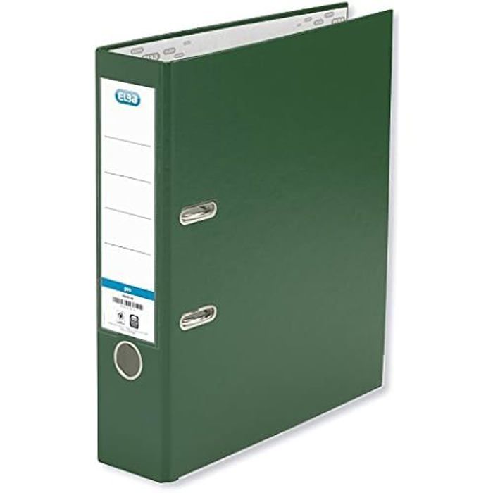 Classeur - elba - rado top fol - 80 mm - vert - a4 - a levier