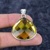 Citrine Gemstone Handmade 925 Sterling Silver Jewelry Pendant 1.77" M-3257