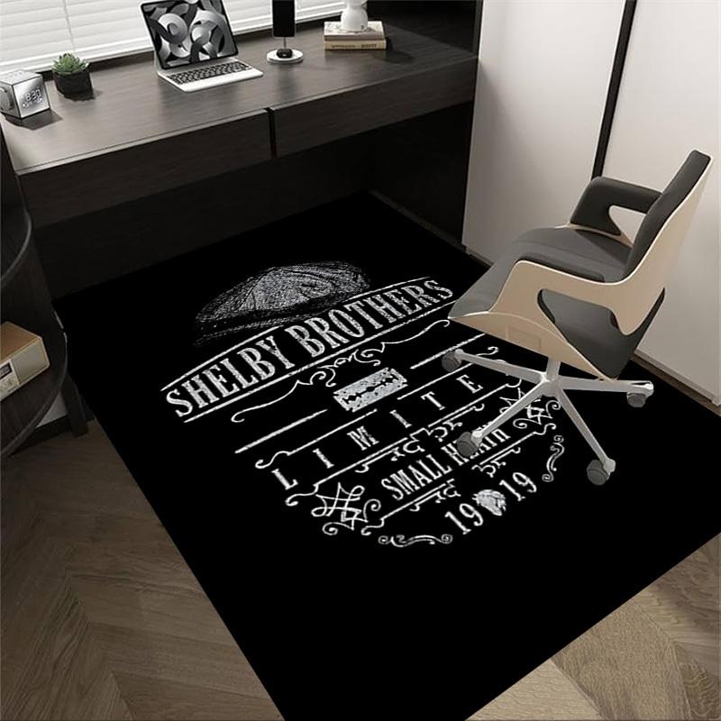 

1 шт. Shelby Brothers Limited Домашний Офис, Прочный Полиэстеровый Коврик для Пола с Легкой Очисткой, Офисный Декор, Городской Стиль, Нескользящая Основа 60cm by 90cm
