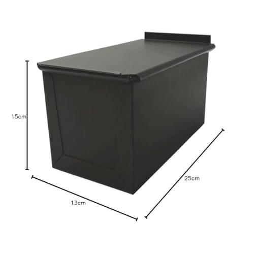 Matsunaga Manufacturing MB Teflon-Coated Authentic Half-Loaf Bread Pan, Black