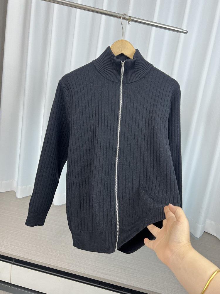 Men's Trendy Light Luxury Zipper Cardigan Sweater - Casual Knitwear Jacket for 2025 Autumn/Winter Season