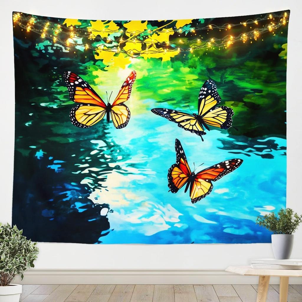 Tree Of Life Tapestries Boho Galaxy Trippy Stars Moon Tapestry Wall Hanging For Kids Boys Girls AdultsBlack White Tree Of Life