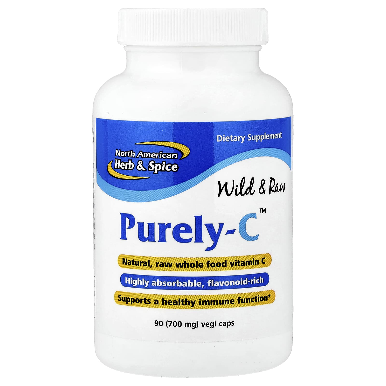 

North American Herb & Spice, Purely-C™, 700Mg, 90 Veggie Caps