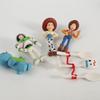 Disney 7 Pieces/set Toy Story Doll Toy Woody Jesse Buzz Lightyear Forked Pig Bear Statue Model Doll Statue Birthday Gift