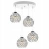 UNIQUE CHANDELIER HANGING LAMP CHROME CRYSTAL