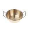 304 Stainless Steel Double Ear Snack Plate Seasoning Sauce Dipping Pickle Plate Cookware Saucepan Dry Pots With Handle