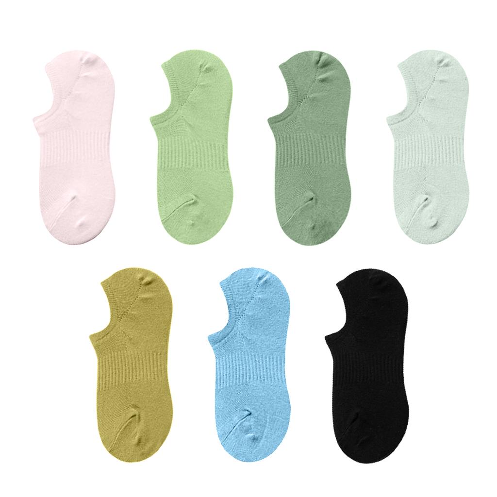 No Show Socks Low Cut Cotton Boat Socks with Antis Slid Strips Casual Invisible Liner Socks No Show Antis-skid Boat Socks