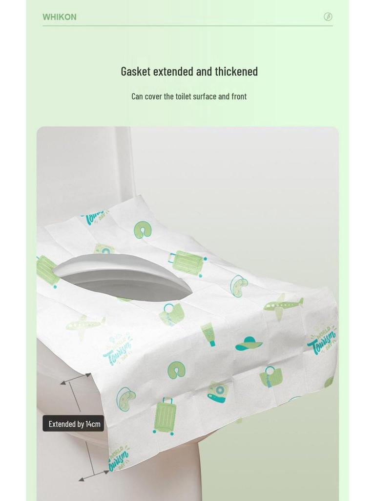 Portable Full-Coverage Disposable Toilet Seat Covers - Maternity, Thickened, Stain-Proof, Travel-Friendly