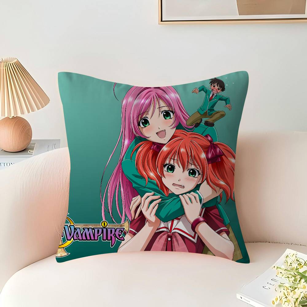 Anime R-Rosario Vampire Maple Design Cushion Cover Happy Autumn Harvest Decor Holiday Decorati Pillow Cover