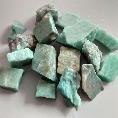 Natural Amazonite Stone Rough Quartz Crystal Reiki Healing Energy Gemstone Mineral Specimen Home Decoration Stone