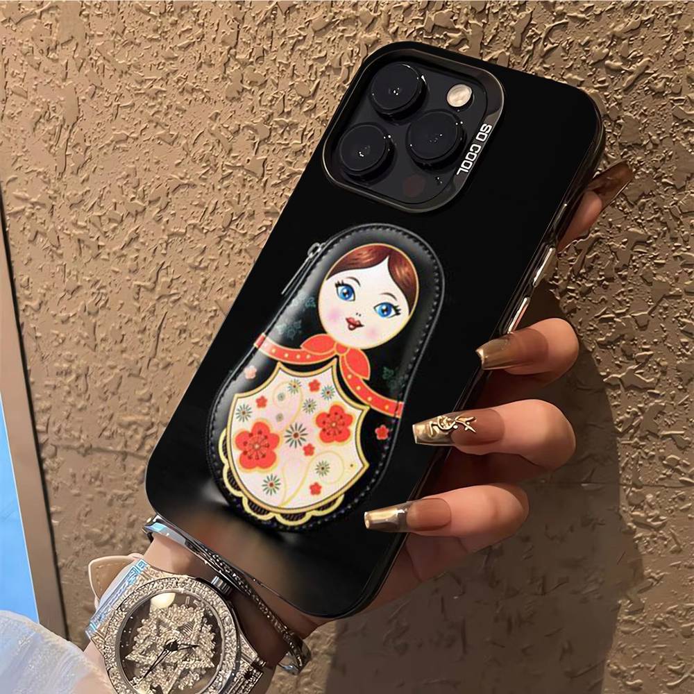 Russian Nesting Doll Cartoon Phone Case Phone Case For iPhone 14 16 15 11 12 13 Pro Max Mini Plus Shockproof Cover