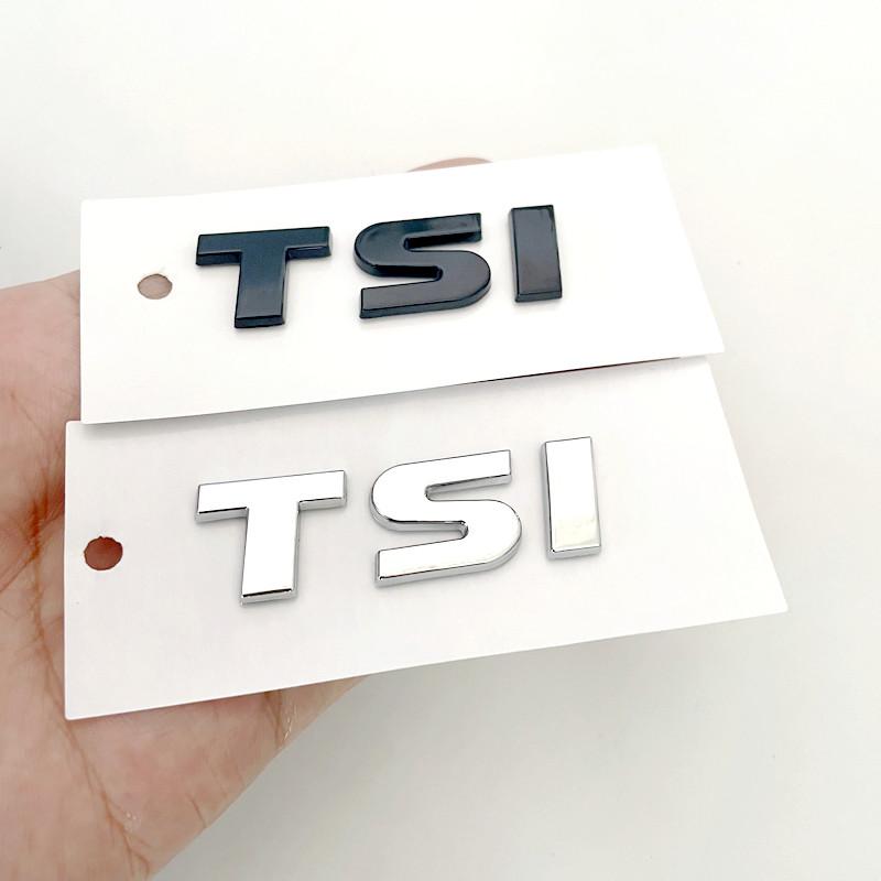 EPYFH1 3D ABS TSI Letters Logo Car Emblem Rear Trunk Badge Sticker For VW Golf Passat Jetta Touareg Scirocco Beetle Vento Sagitar