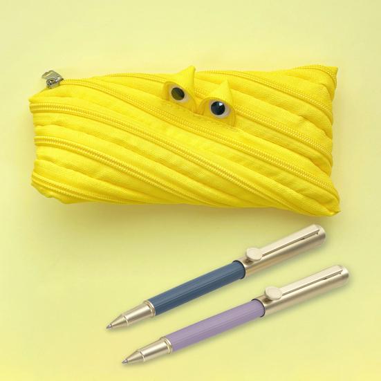 Pencil Case Multifunctional Storage Bag Smooth Zipper Large Opening Pencil Pouch for School Travel Cosmetic Glasses Stationery Organizer