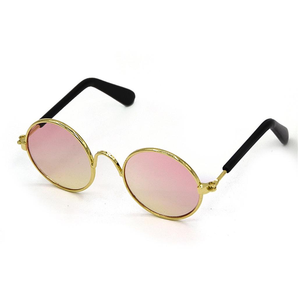 Fashion Dog Cat Pet Glasses Creative Trend Photography Round Frame Small Sunglasses Retro Cat Dog Sunglasses