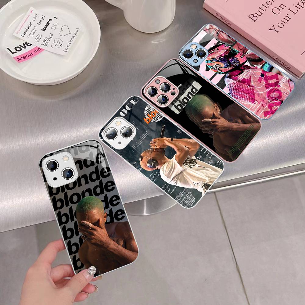 Frank Blonde Oceans Tempered Glass For Iphone 14 13 12 11 Pro Mini XS MAX 14Plus X XS XR Cover